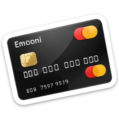 black credit card, no text sticker