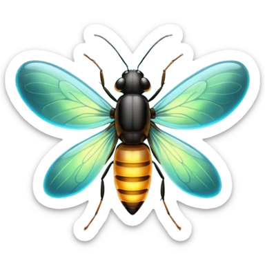 firefly glowing sticker