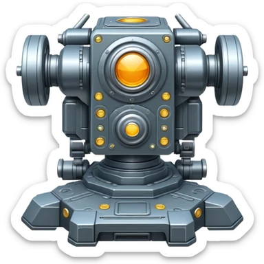 icon in the form of the process of automatic stabilization of a combat module sticker