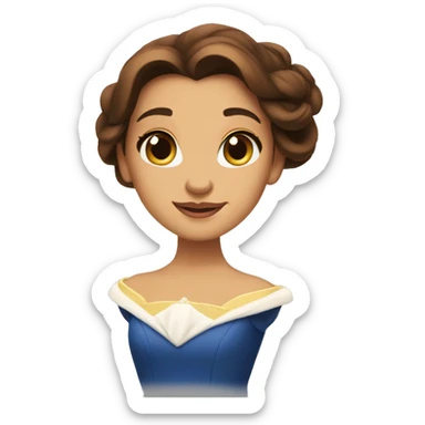 beauty and the beast belle sticker