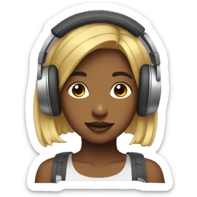 Lofi Girl With Headphones  sticker