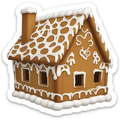 gingerbread house sticker