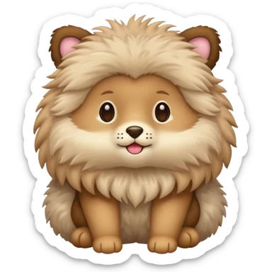 Cute animal full body with legs and all sticker