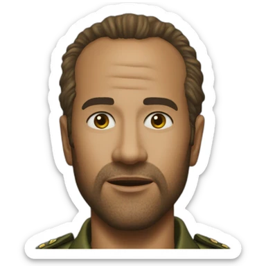 kirk lazarus tropic thunder sticker