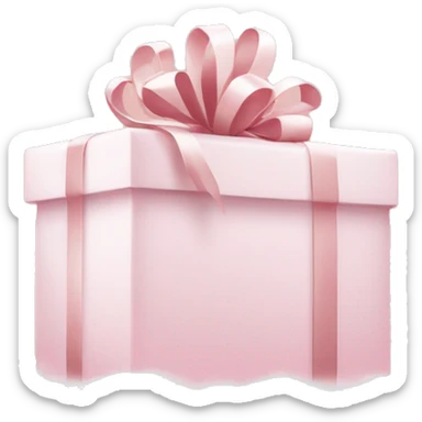 Light pink Christmas gifts under a white Christmas tree  sticker