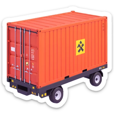 hazardous materials cargo container sticker