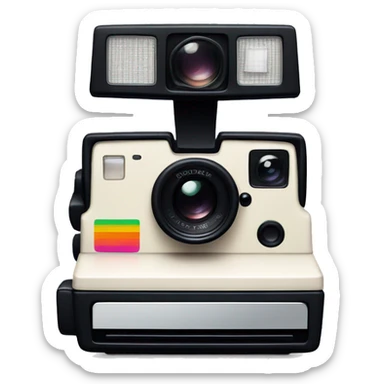 Polaroid camera sticker