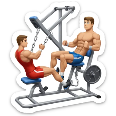 man how to do cable-machine-leg-abduction sticker