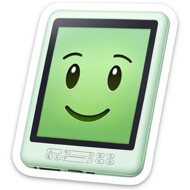 kindle na cor verde claro  sticker