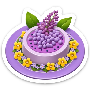 lilac food disorder sticker