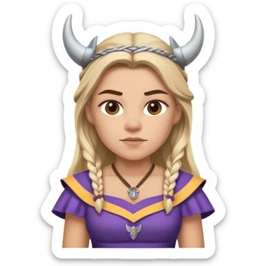 Minnesota Viking player dressed as a woman sticker