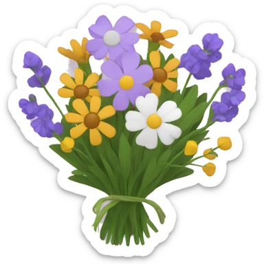 wildflower bouquet  sticker