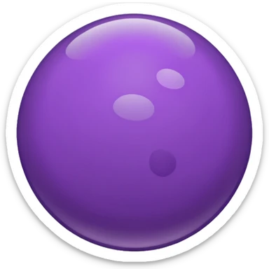 purple melanocyte cell, simple and bold sticker