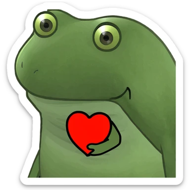 Neutral heart sticker