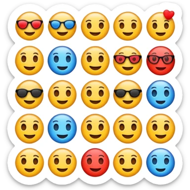 Mixe des emoji 🤷🏼7️⃣6️⃣ sticker