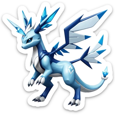 Kyurem-Glaceon-dialga-hybrid, full body sticker