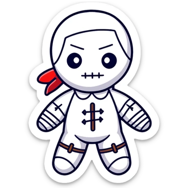 voodoo doll sticker