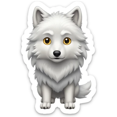 Lobo blanco sticker