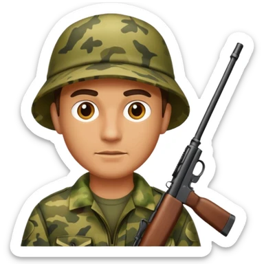 man hunting  sticker