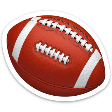 american football ball blue (#00A3E0) and red (#F9423A) sticker
