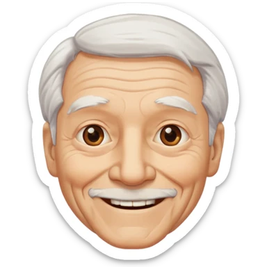 Create an avatar of old man sticker