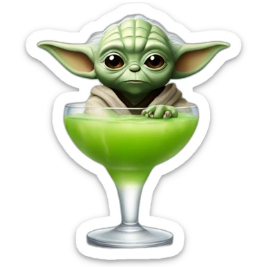 Yoda drink bi sticker