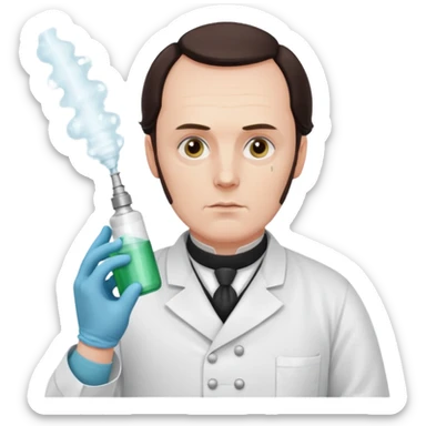 joseph listers use of the carbolic spray during a victorian operation sticker