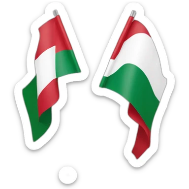Flag of Budapest and Flag of Austria sticker