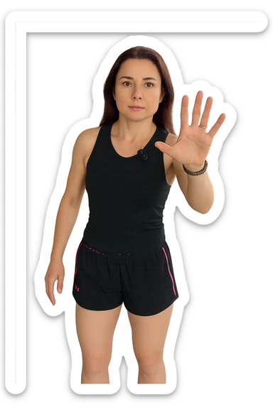 Donna senza cellulite grazie alla sua infiammazione sistemica bassa sticker