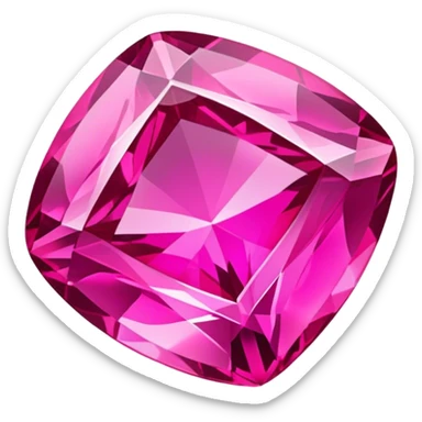 Hot Pink topaz gem sticker