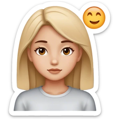 Girl at nighttime  sticker