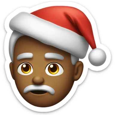 Frowning Christmas present  sticker