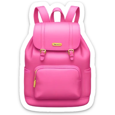 Coquette backpack that is pink sticker