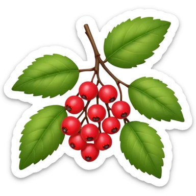 bush with a few berries sticker