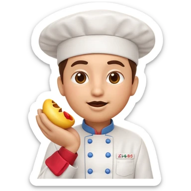 Chef Kiss El Hareketi, 3D rendered emoji, with professional lighting, white background sticker