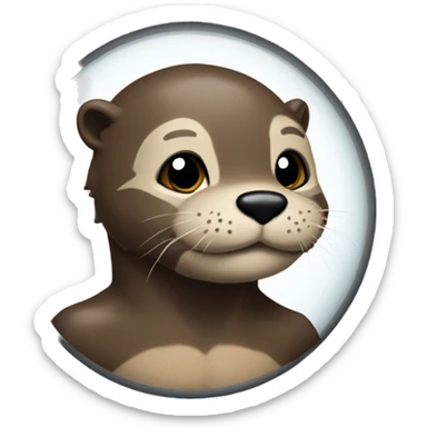 Otter on the tv show survivor with a buff on sticker