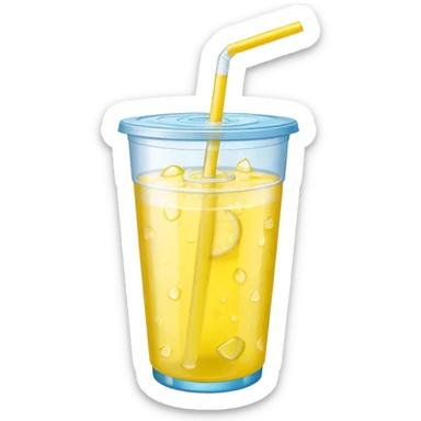 lemonade in a plastic cup sticker