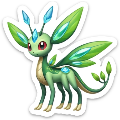 Meloetta-Flygon-Celebi-Cresselia-Zygarde-Electrike-Fakémon-fusion, full body sticker