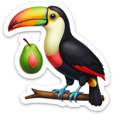 toucan and guava together sticker
