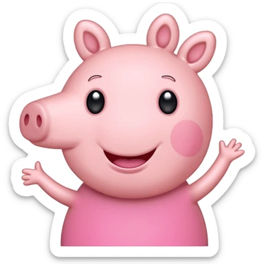 Peppa Pig de Frente  sticker
