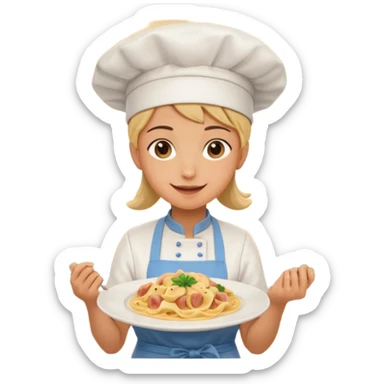 Bestie emoji were I kidnap but before that I make good carbonara in my besties kitchen sticker