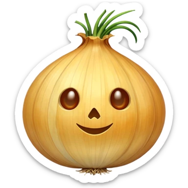 dried yellow onion  without green parts sticker