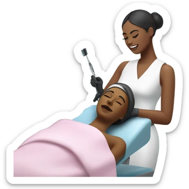 spa at a cosmetologist sticker