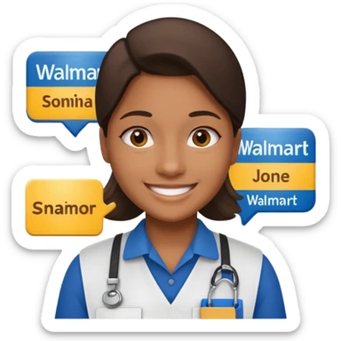 Walmart worker odp sticker