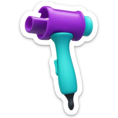 a  single plastic colorful Curler sticker