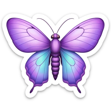 singular lilac moth sticker