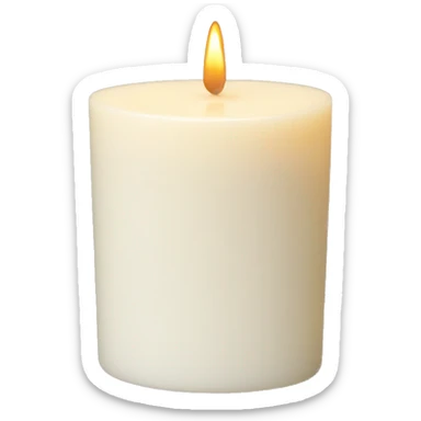 White barn vanilla candle  sticker