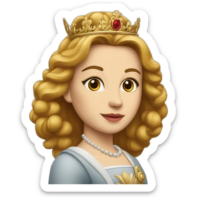 La reine d’Angleterre avec un chat dans ces bras  sticker