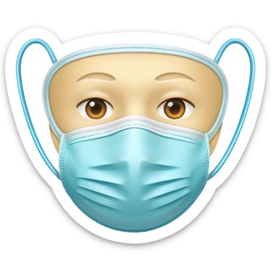 medical mask sticker