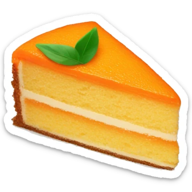 piece of orange cake  sticker